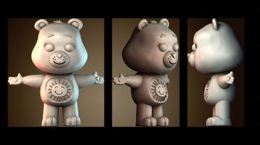 3D модель Медведь заботы (STL)