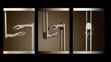 3D модель Волшебные руки Тенсегрити (STL)