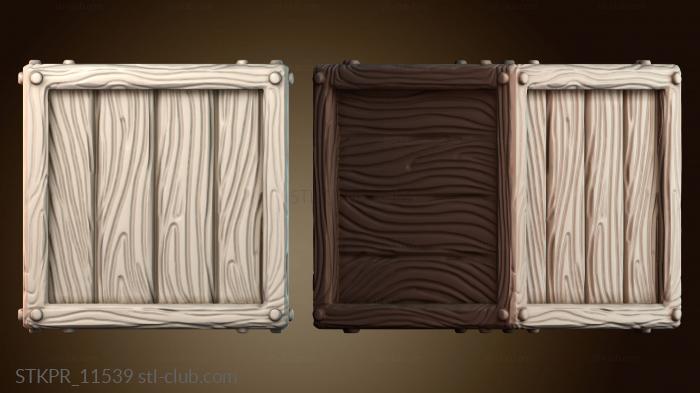 Статуэтки упрощенные Деревянный ящик