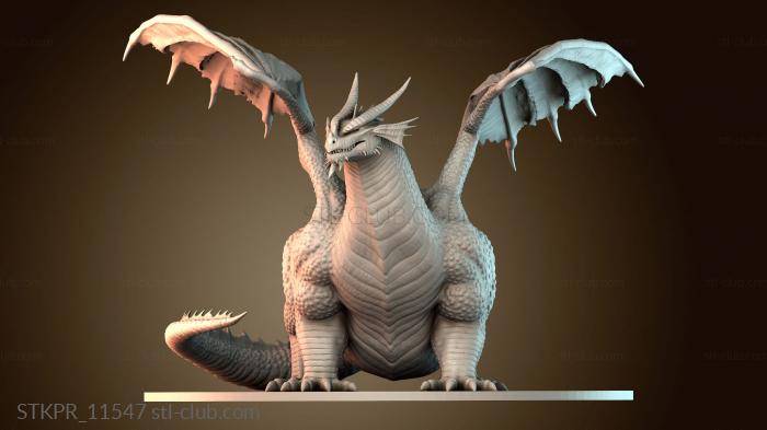 Статуэтки упрощенные Чонки Красный Дракон