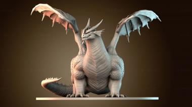 3D модель Чонки Красный Дракон (STL)