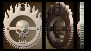 3D модель Кулон «Бессмертный Джо» (STL)