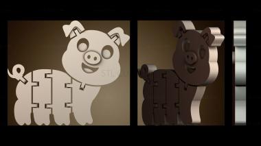 3D модель Гибкий шарнирный скребок (STL)