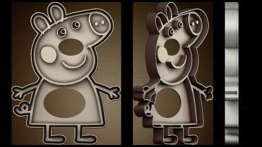 3D модель Резак для свинки Пеппы (STL)