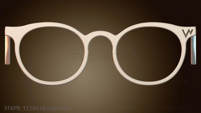 Статуэтки упрощенные Круглые очки