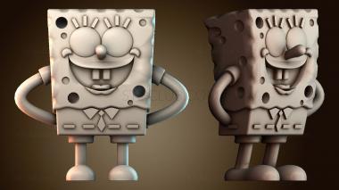 3D модель Забавный Губка Боб (STL)