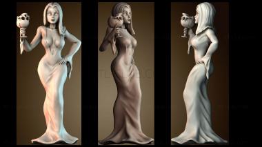 3D модель Девушка вампир (STL)