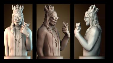 3D модель Оззи — король шахмат (STL)