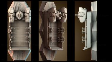 3D модель Десантный корабль боевых роботов (STL)