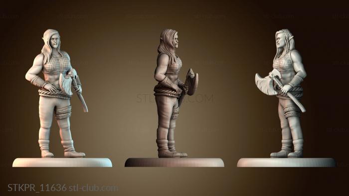 Статуэтки упрощенные Полуорк варвар