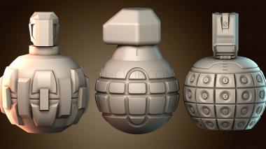 3D модель Осколочные гранаты Halo — все варианты (STL)