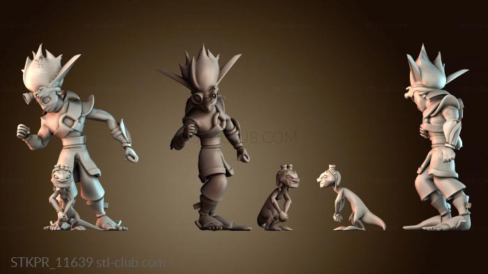 Статуэтки упрощенные Джек и Дакстер