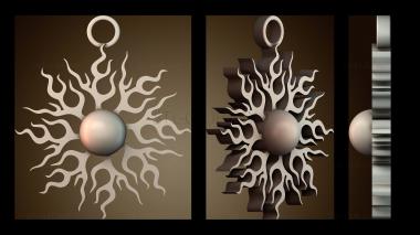 3D модель Подвеска «Солнце» (STL)