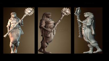 3D модель Подсолнух Друид (STL)