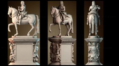 3D модель Конная стоянка Карла на Трафальгарской площади в Лондоне (STL)