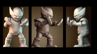 3D модель Пухлый Росомаха (STL)