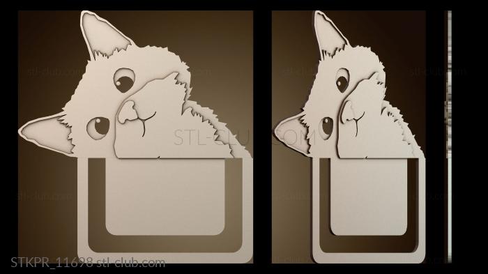 Статуэтки упрощенные Закладка «Хитрый кот»