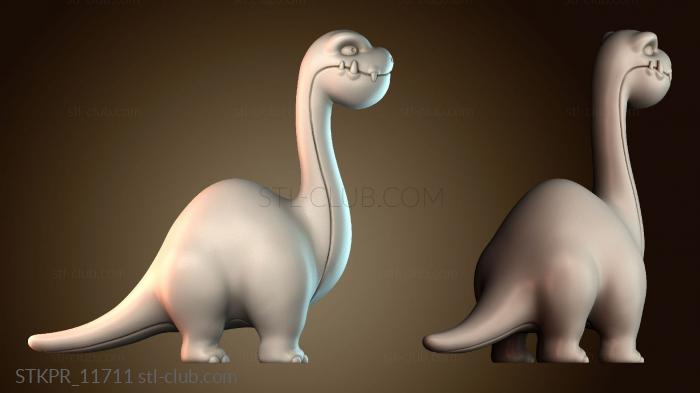 Статуэтки упрощенные Мультяшный динозавр