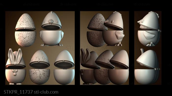 Статуэтки упрощенные Пасхальные яйца