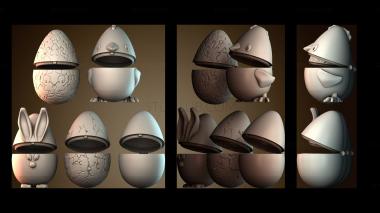 3D модель Пасхальные яйца (STL)