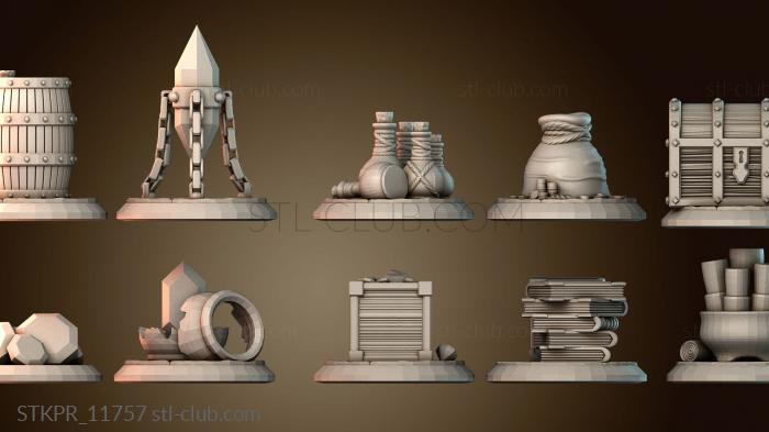 Жетоны сокровищ для настольных игр