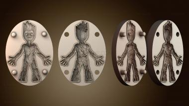 3D модель Глиняная форма Baby Groot (STL)