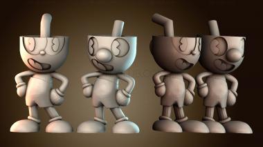 3D модель Капхед и Магмен (STL)