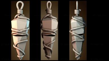 3D модель Ожерелье из связанных камней (STL)