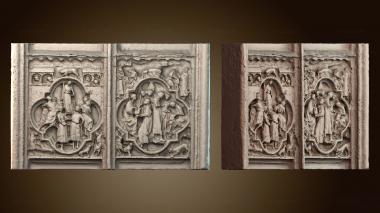 3D модель Барельефы из собора Нотр Дам (STL)