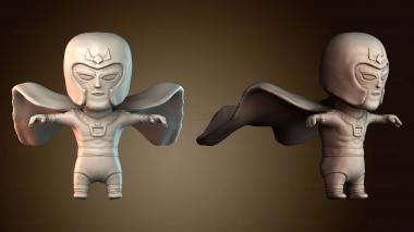 3D модель Магнето Чиби Люди Икс (STL)