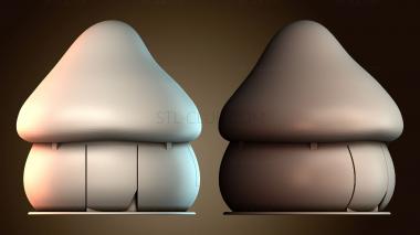 3D модель Дом смурфиков (STL)