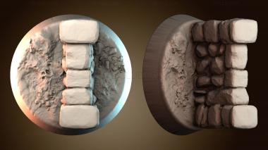 3D модель Стена на круглом основании (STL)