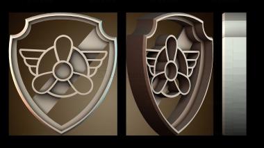 3D модель Формочка для печенья Скай из Щенячьего патруля (STL)