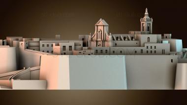 3D модель Гозо Читтаделла Мальта (STL)
