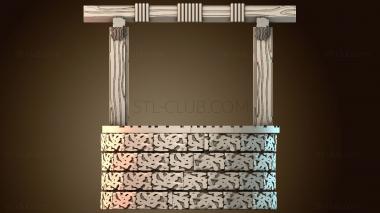3D модель Деревенский колодец (STL)