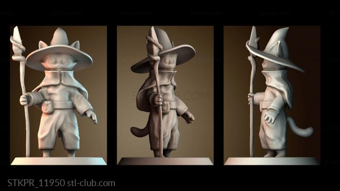 Статуэтки упрощенные Кот волшебник