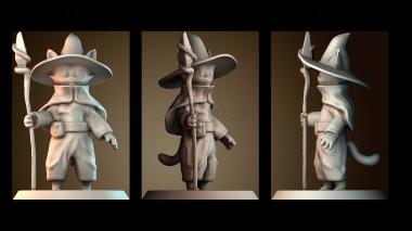 3D модель Кот волшебник (STL)