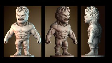 3D модель Чиби Халк (STL)