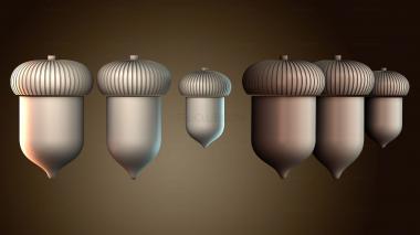 3D модель Мини контейнеры для желудей (STL)