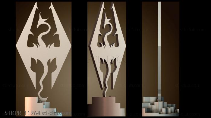 Статуэтки упрощенные Логотип Скайрима