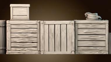 3D модель Бочки и канаты (STL)