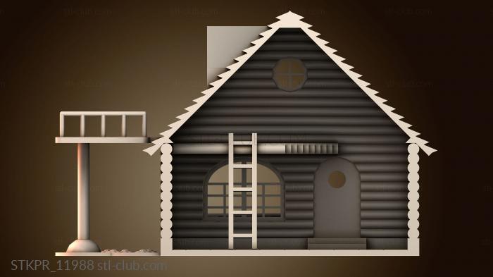 Статуэтки упрощенные Бревенчатый дом