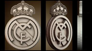 3D модель Логотип Real Madrid CF (STL)