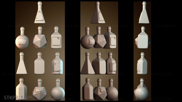 Статуэтки упрощенные Бутылки для зелий