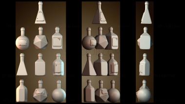 3D модель Бутылки для зелий (STL)