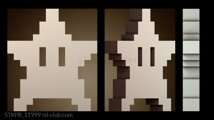 Статуэтки упрощенные Супер Марио Звезда