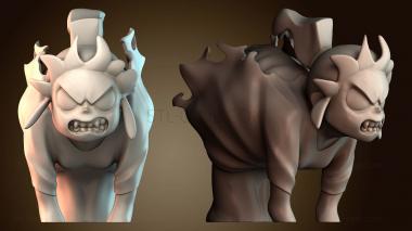 3D модель Девушка оборотень (STL)