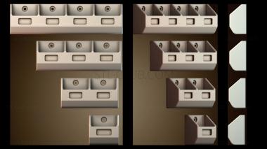 3D модель Настенные контейнеры для хранения (STL)