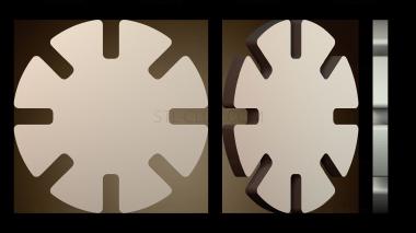 3D модель Фишки для покера с замком (STL)