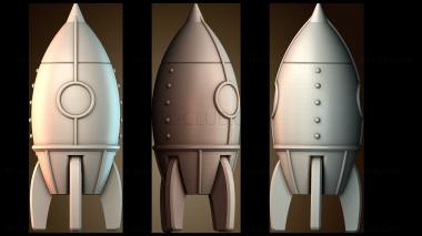 3D модель Игрушка ракета (STL)